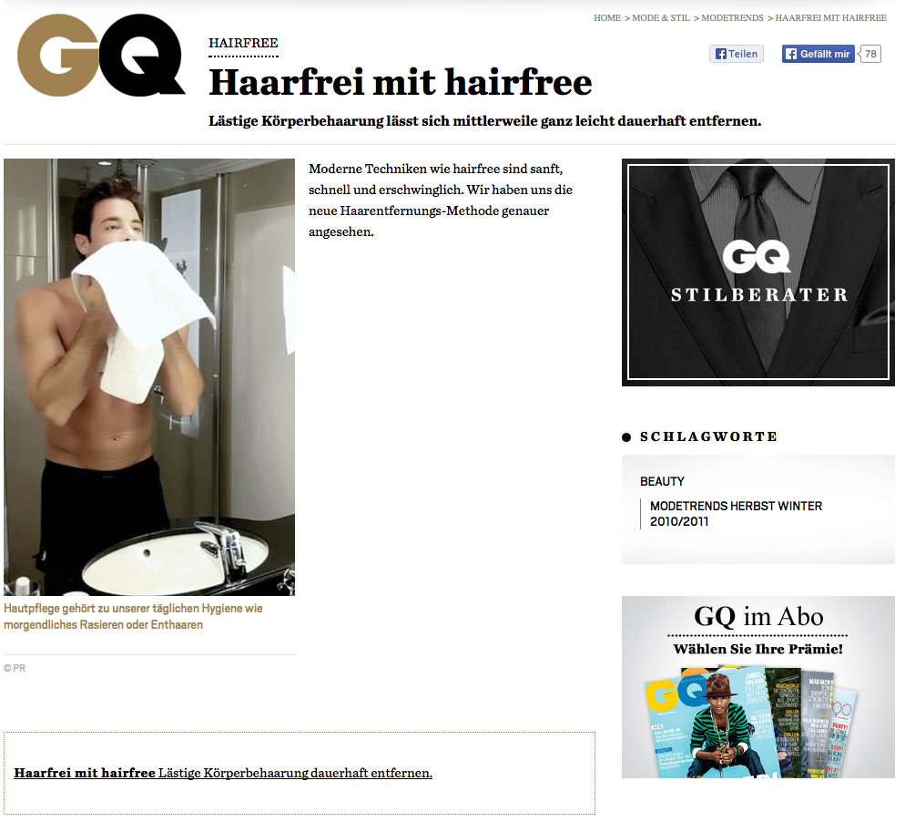 GQ Test: Dauerhafte Haarentfernung