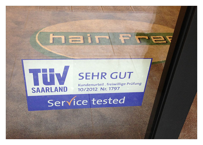 TÜV-Reifeprüfung für hairfree